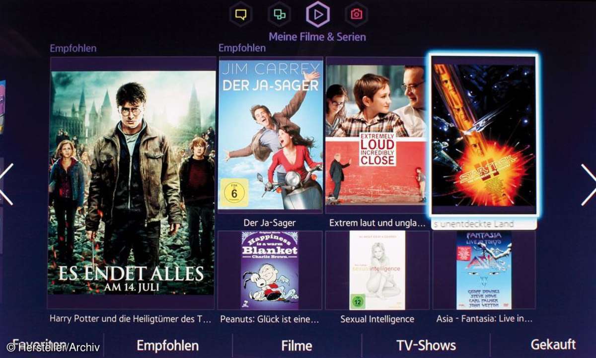 Angebot Samsung UE65F9090 Screenshot