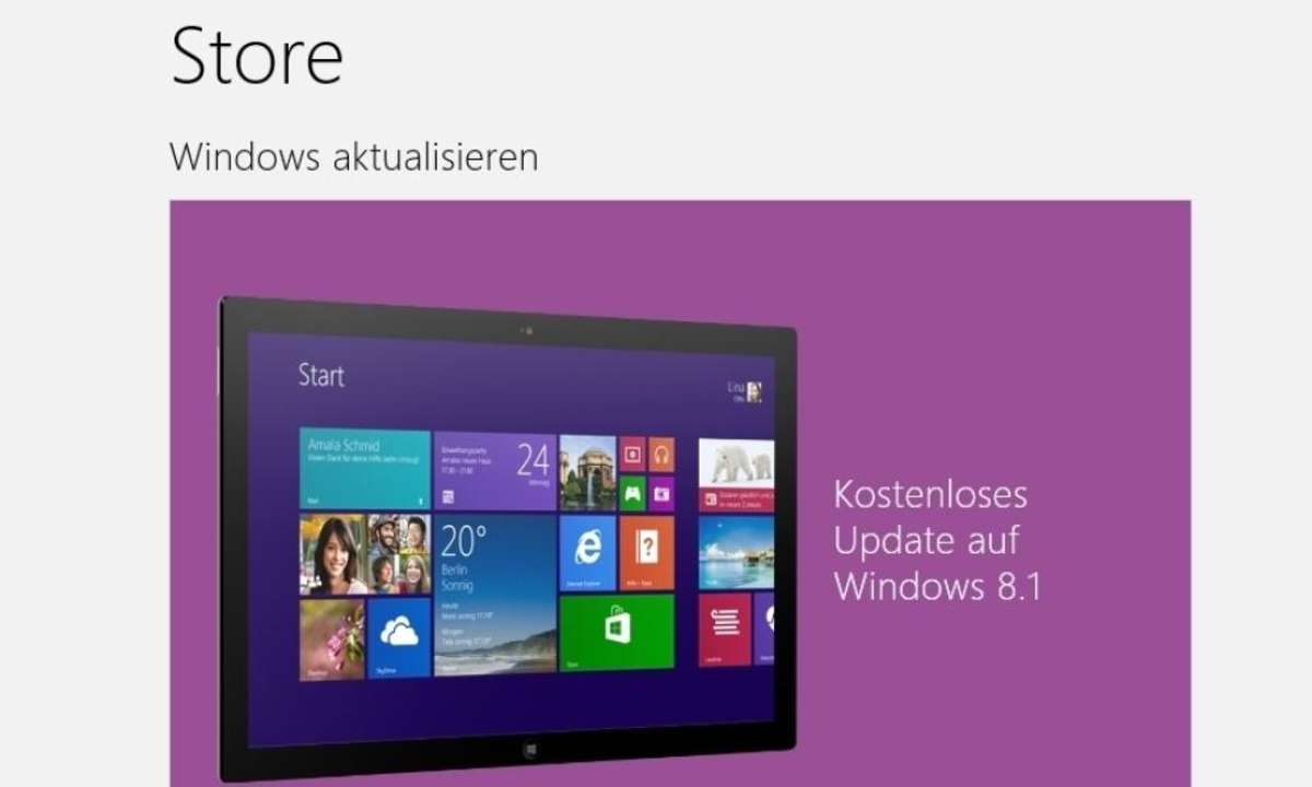 Installieren von Windows 8.1