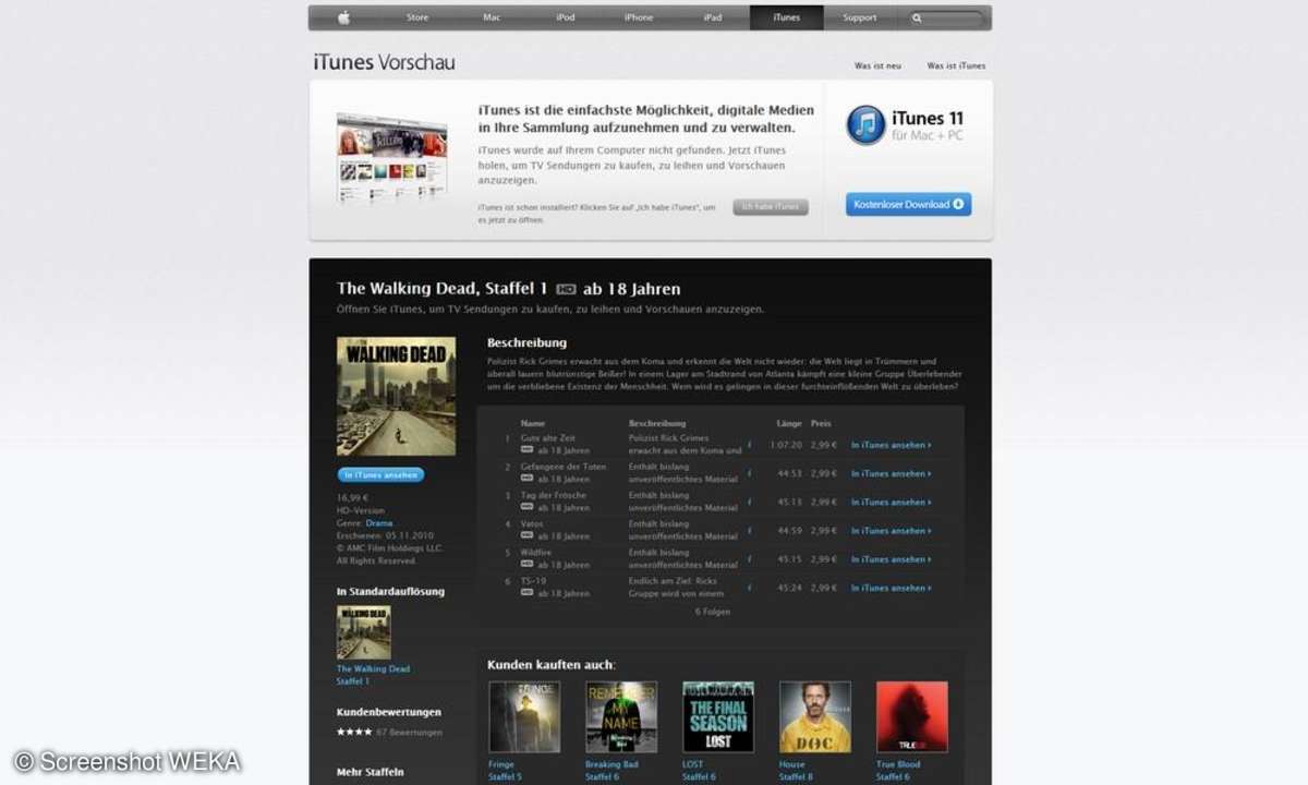 The Walking Dead auf iTunes