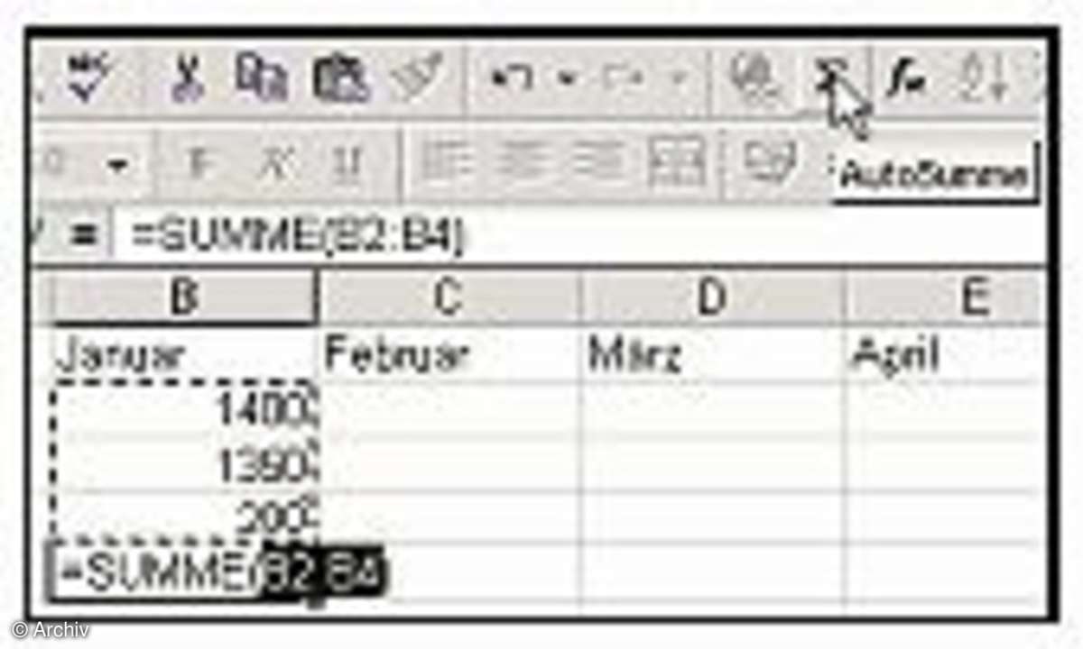 Excel: Ausgabenkontrolle
