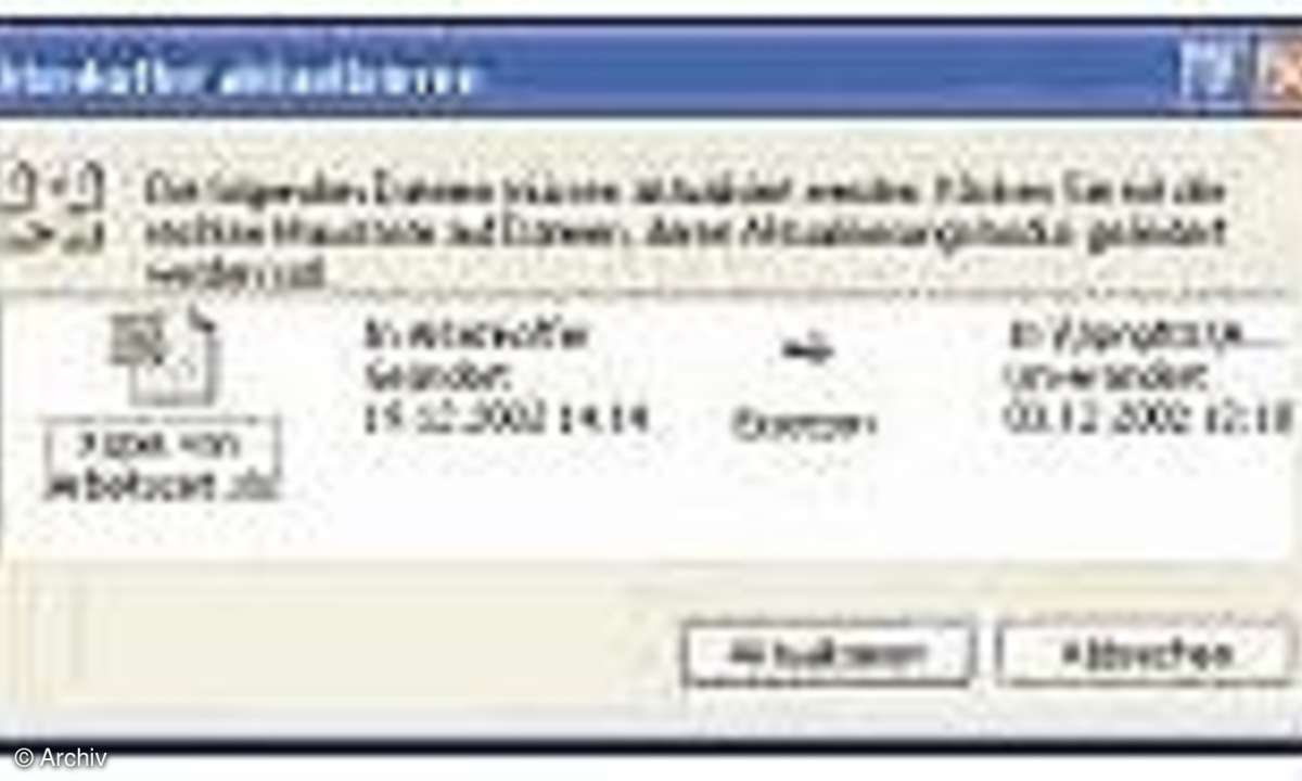 Windows: Dateien abgleichen