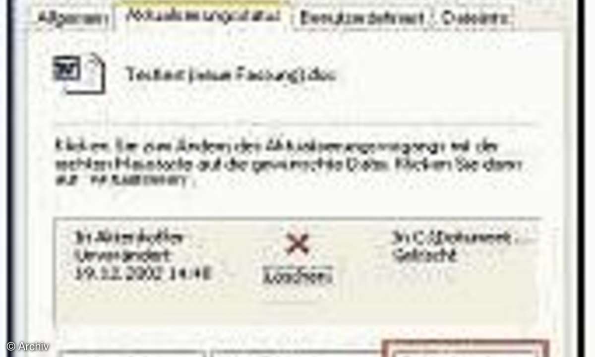 Windows: Dateien abgleichen
