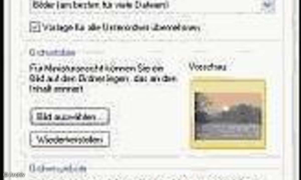 XP: Mit Bildern arbeiten