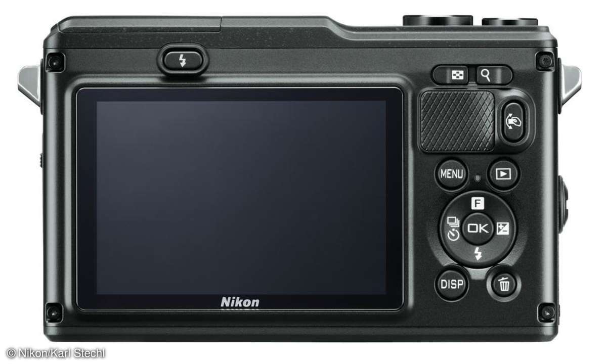 Nikon 1 AW1 Rückansicht