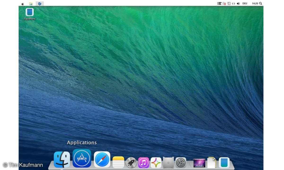 Windows Desktop im Mac OS X-Design