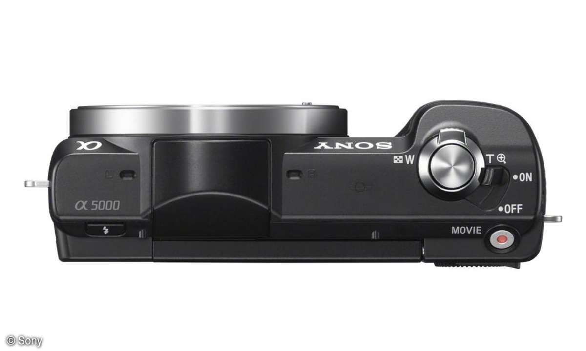 Sony Alpha 5000 - bedienung oben