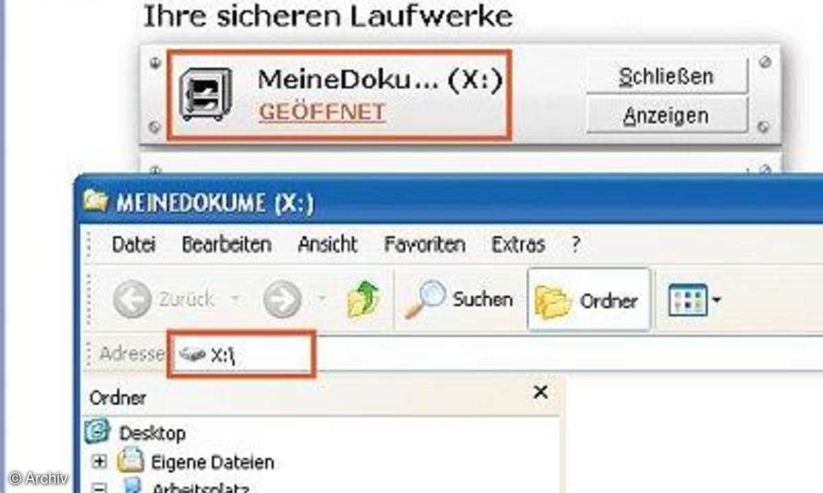 Sicher wegschließen