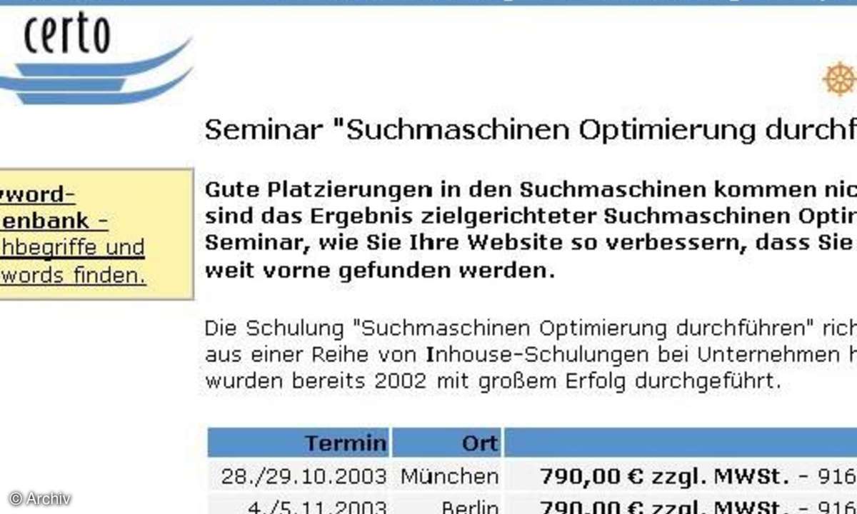 Saubere Suchmaschinen