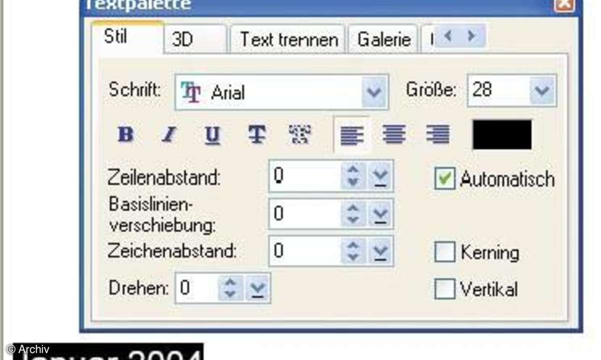 Fotokalender mit PhotoImpact