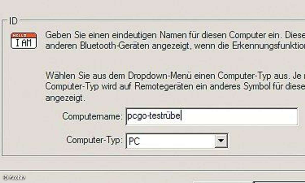 Verbindung mit Bluetooth