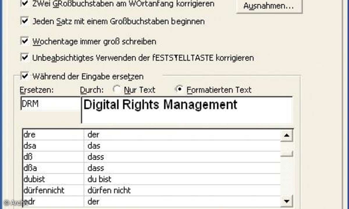 Office: Hilfe per Mausklick
