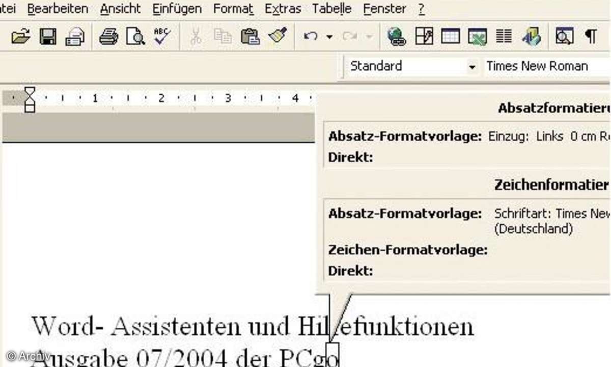 Office: Hilfe per Mausklick