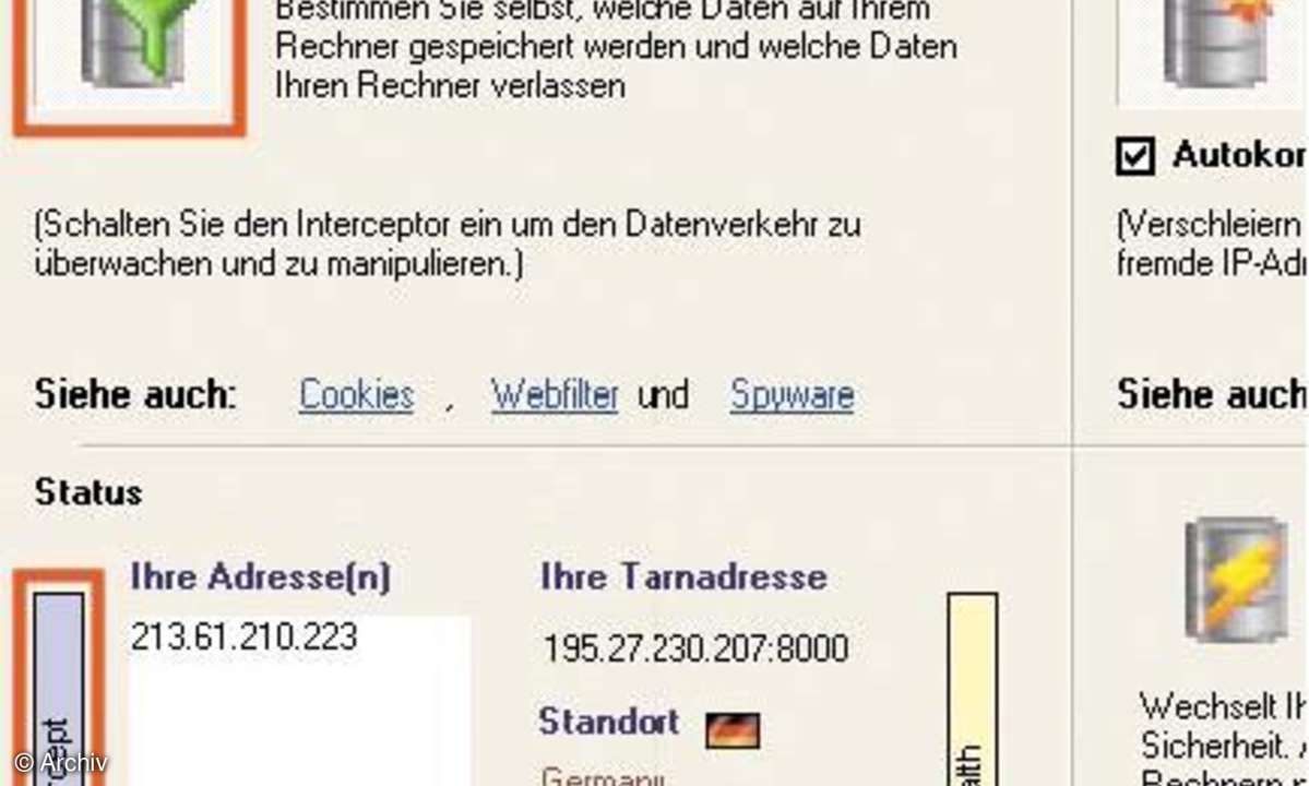 Anonym surfen mit ArchiCrypt