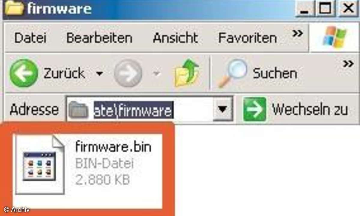 Firmware-Update für Digitalkameras