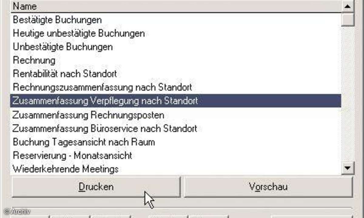 Raumverwaltung: Meeting Room Manager 2004 SE