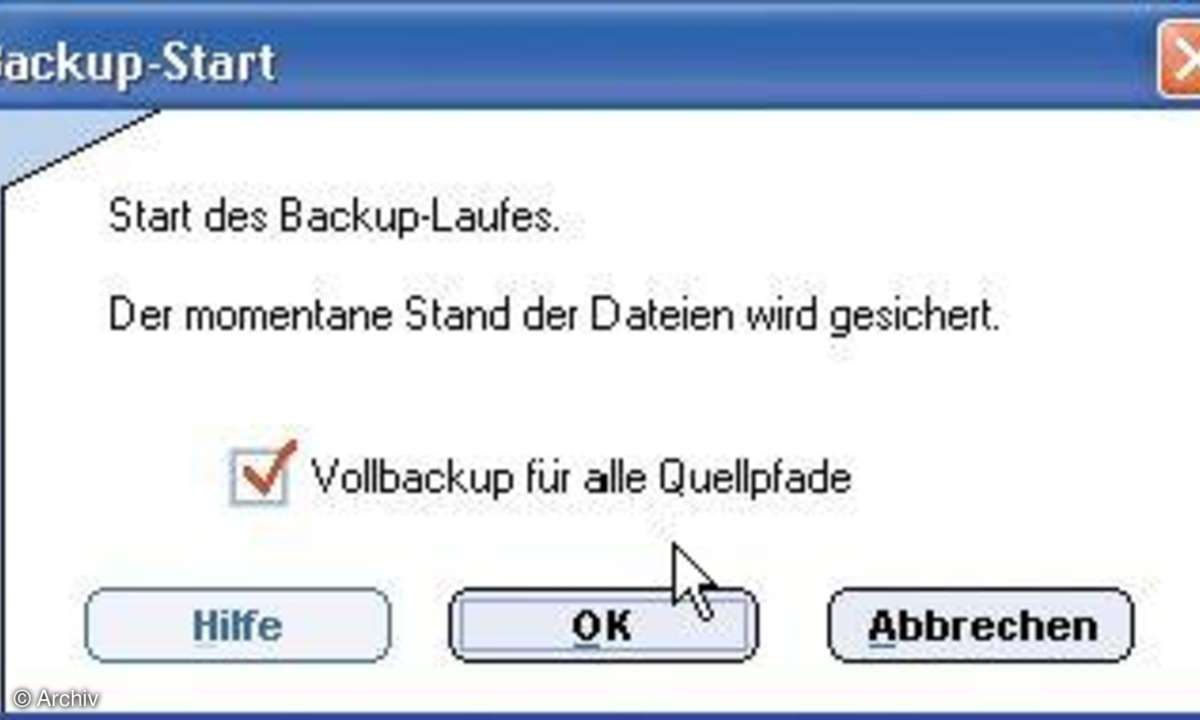 Backup-Tool: VersionBackup 2.11