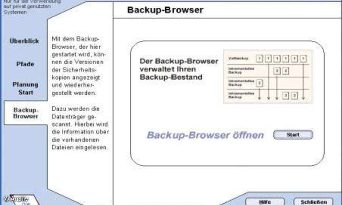 Backup-Tool: VersionBackup 2.11