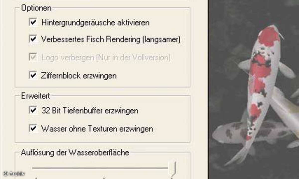 Bildschirmschoner: Koi-3D exklusiv 1.01