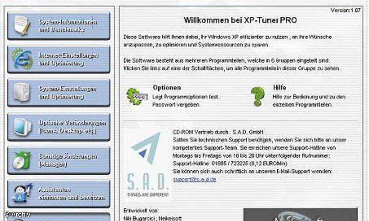 Tuning-Tools: Optimier mich!