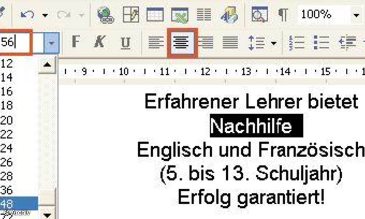Adressen zum Mitnehmen