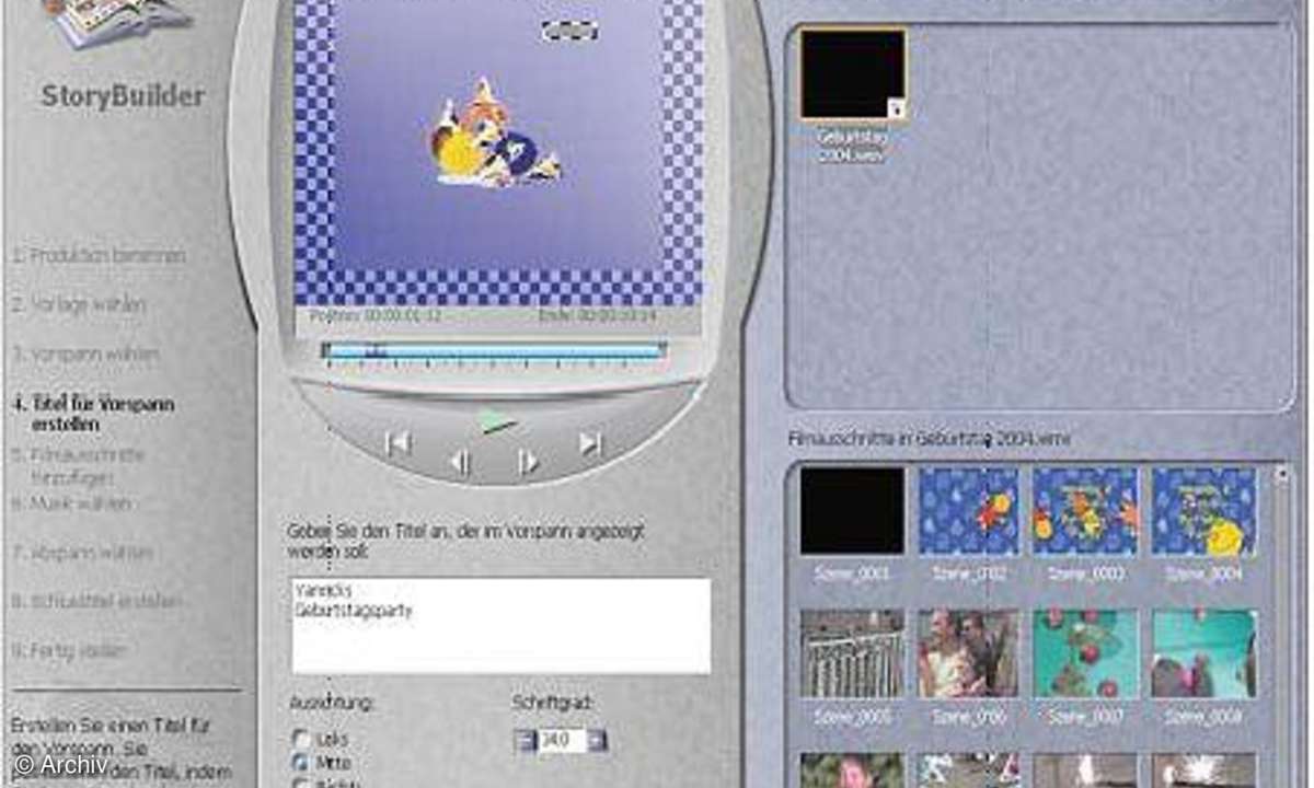 VideoWave Movie Creator: In eigener Regie