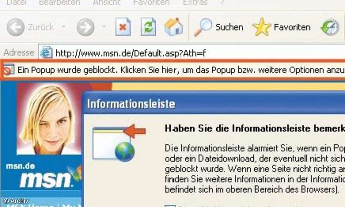 Schutzmantel für den Internet Explorer