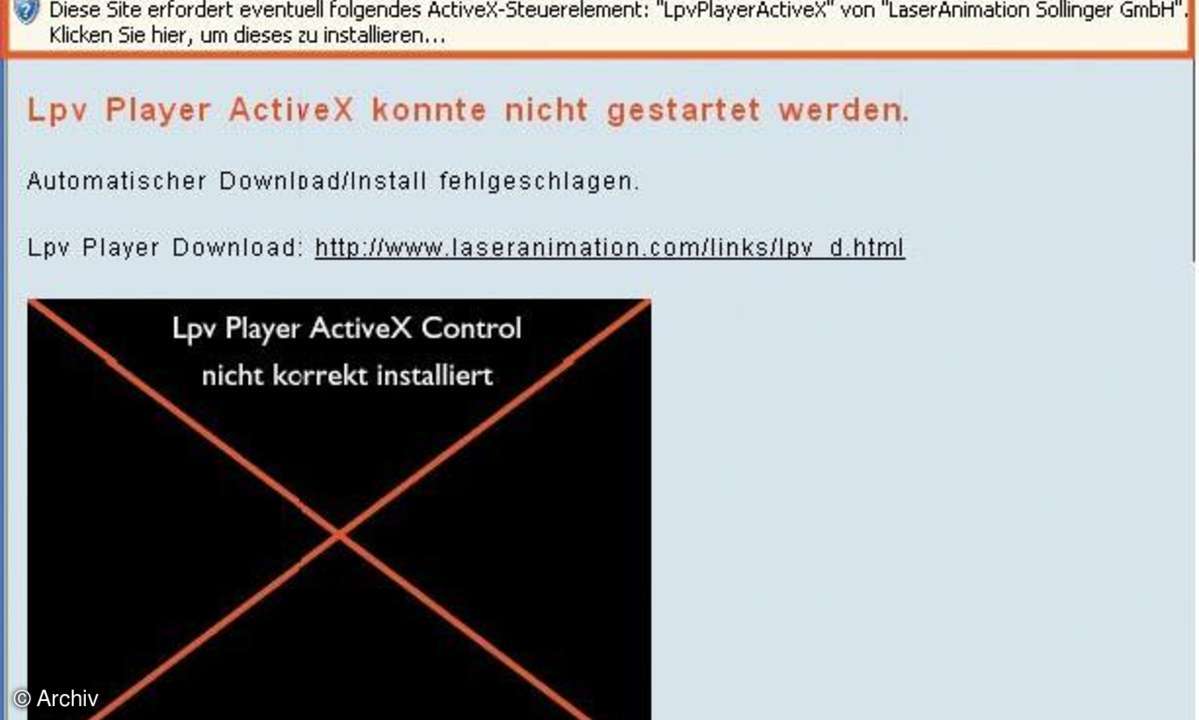 Schutzmantel für den Internet Explorer