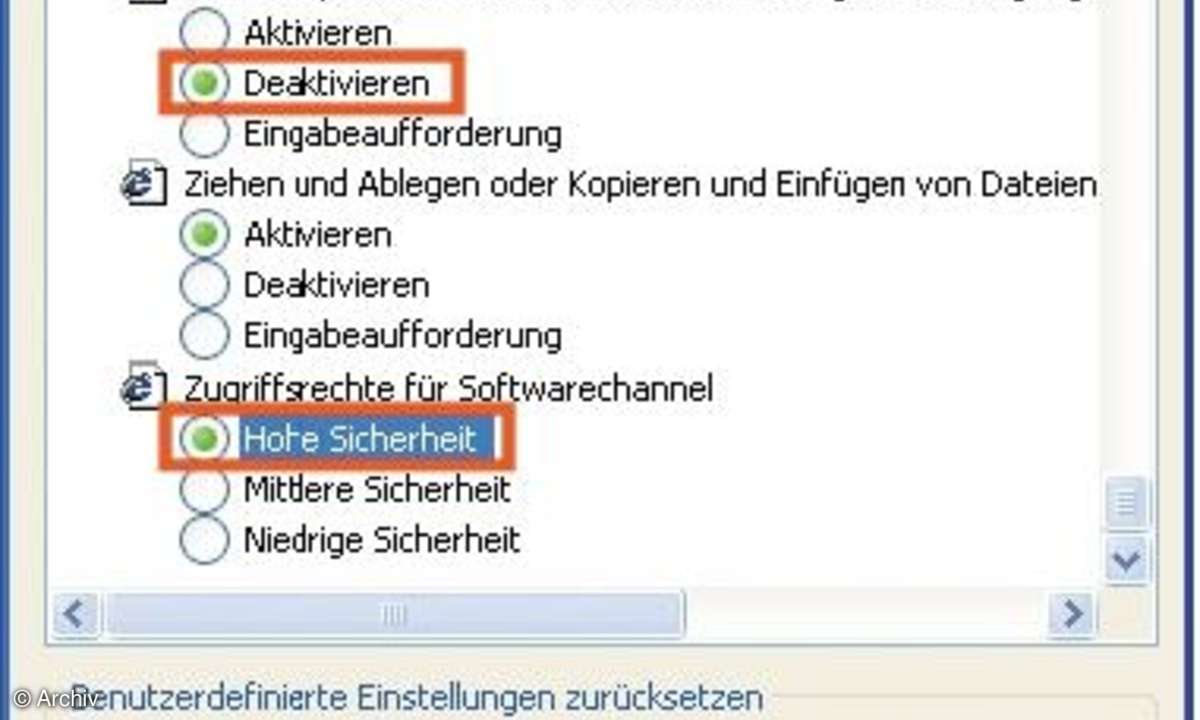 Schutzmantel für den Internet Explorer