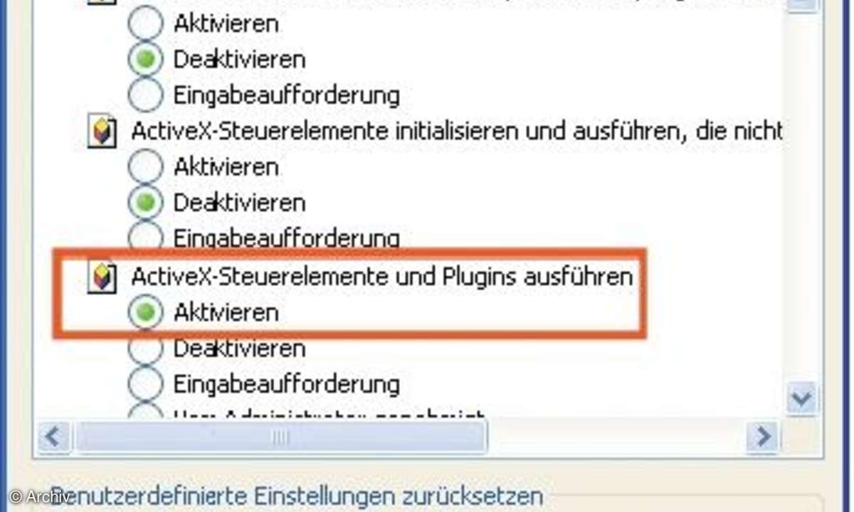 Schutzmantel für den Internet Explorer