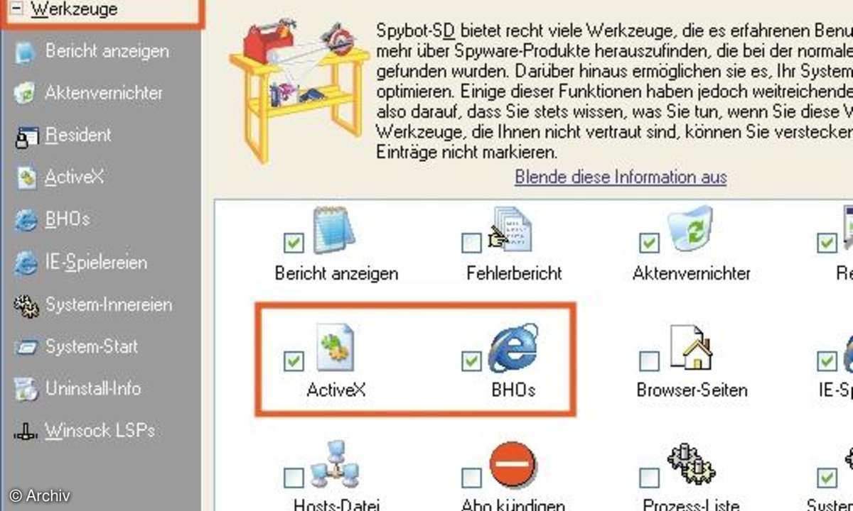 Schutzmantel für den Internet Explorer