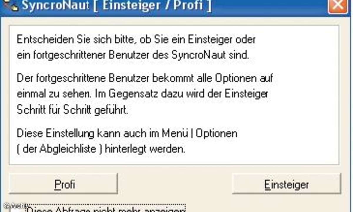 Synchronisation von Notebook und PC
