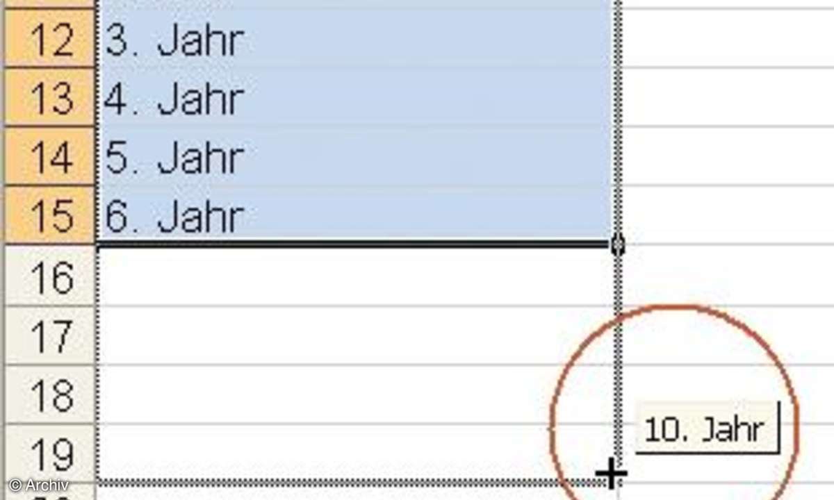Zinsfunktionen in Excel