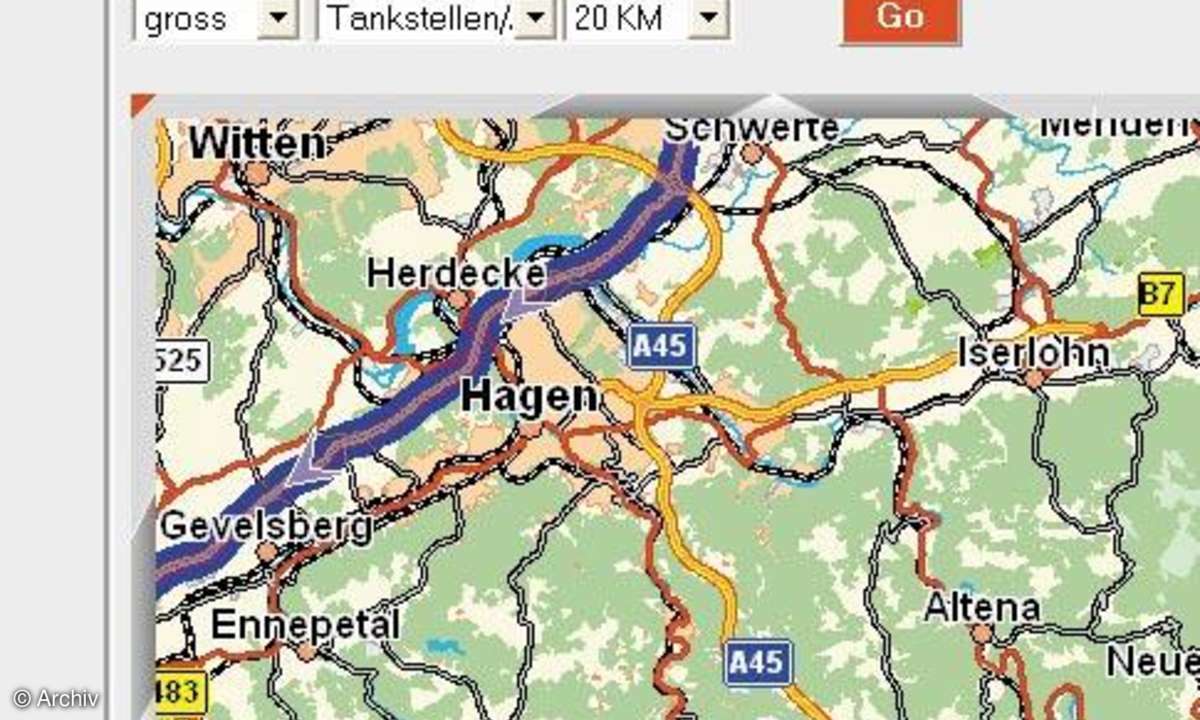 Online-Routenplaner im Test
