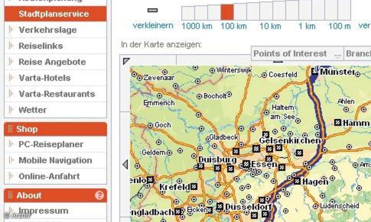Online-Routenplaner im Test