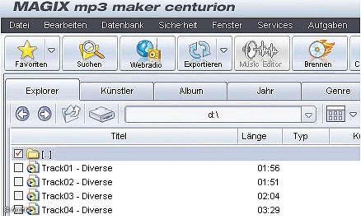 Effektiv arbeiten mit Magix MP3 maker