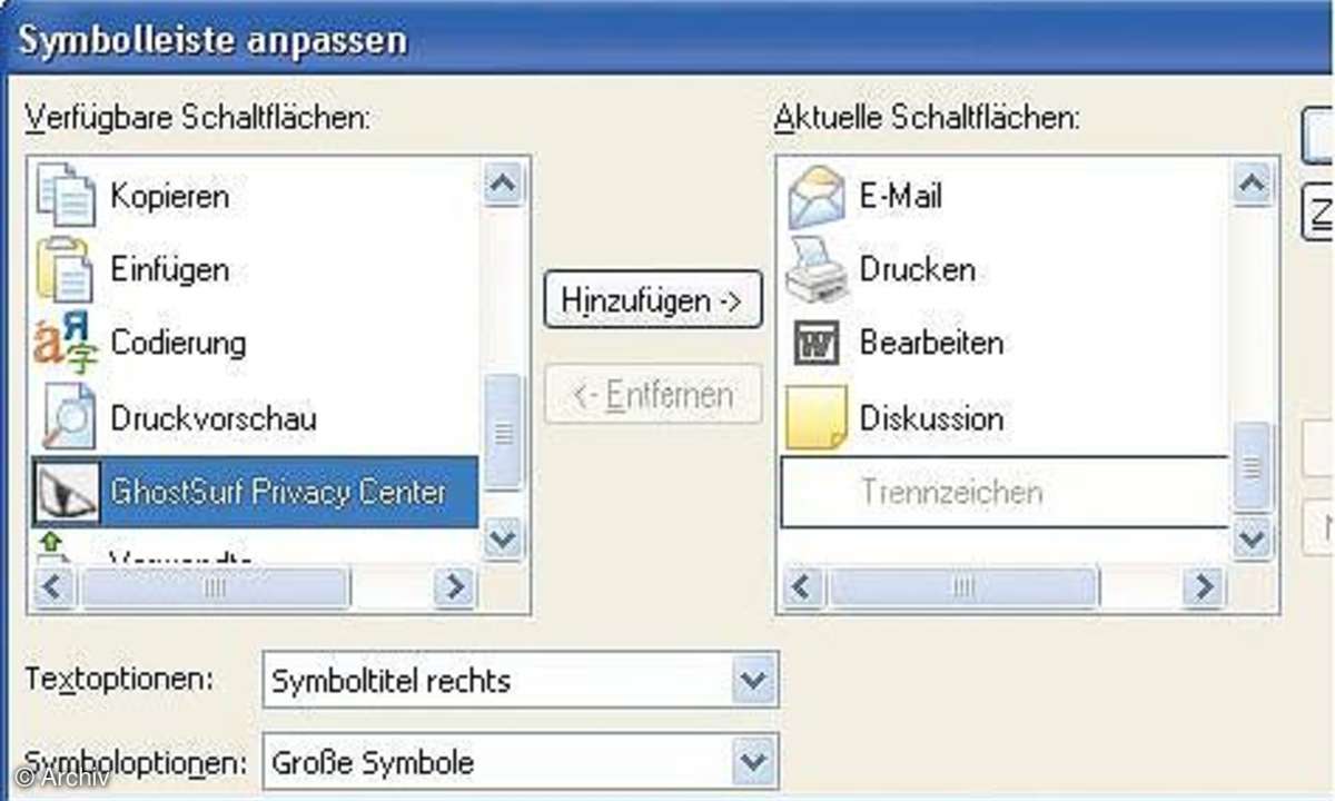 GhostSurf: Internetspuren verwischen