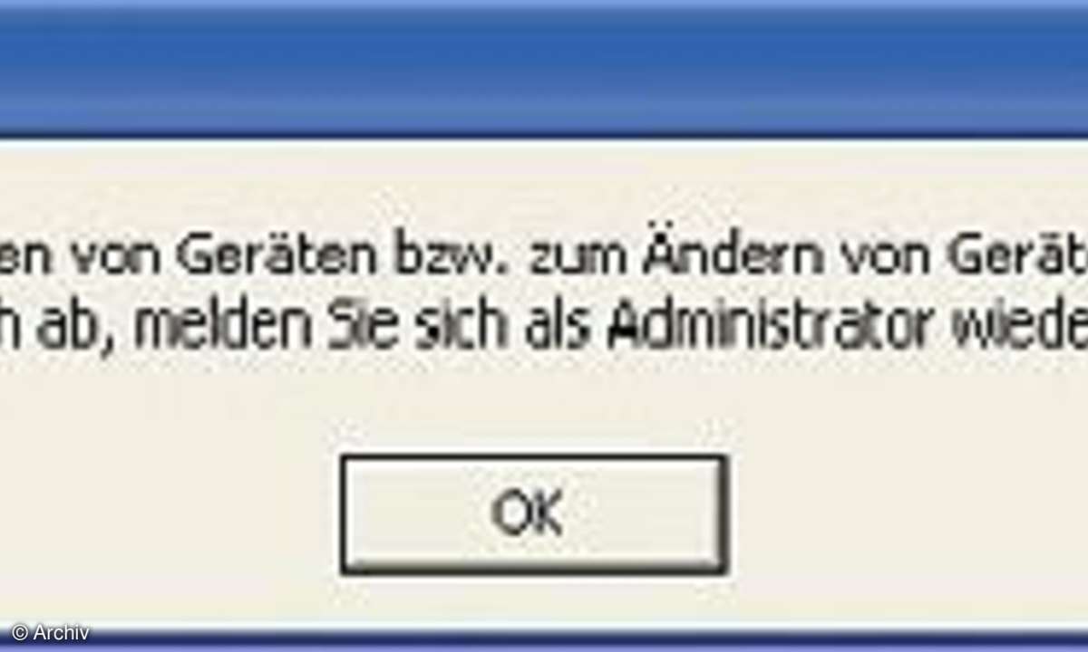 Sichere Benutzerkonten unter Windows XP