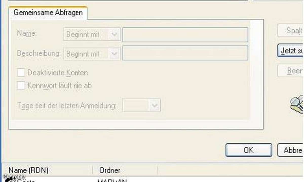 Sichere Benutzerkonten unter Windows XP