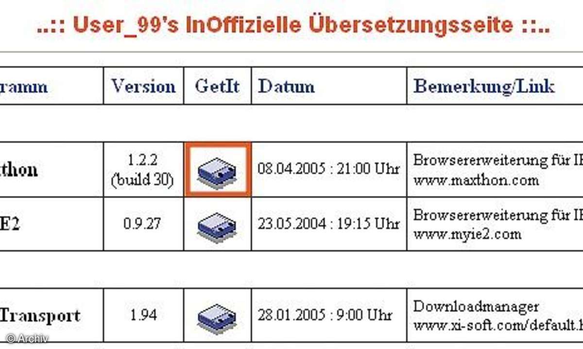 Internet Explorer 7 schon jetzt