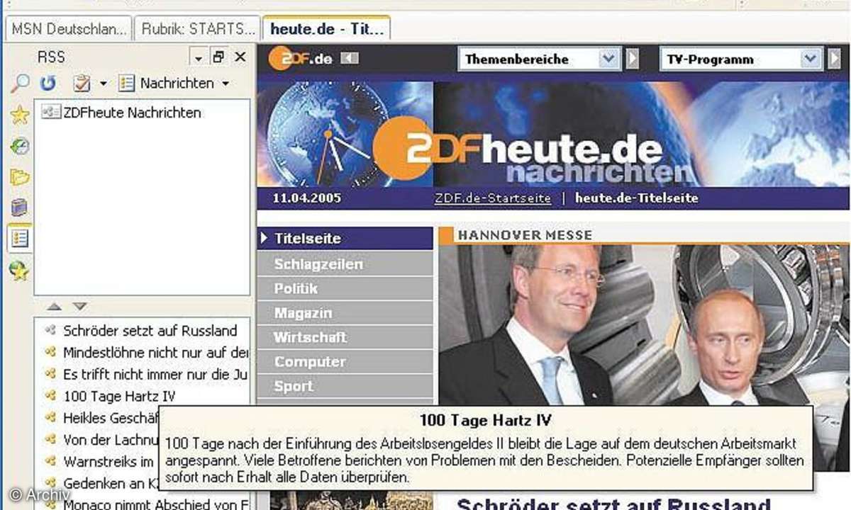 Internet Explorer 7 schon jetzt