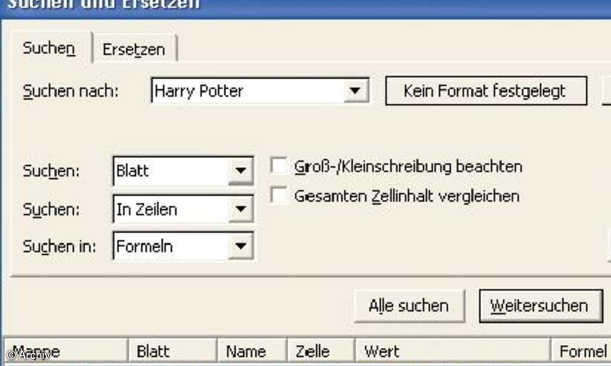 Tipps zu Datenbanken in Excel