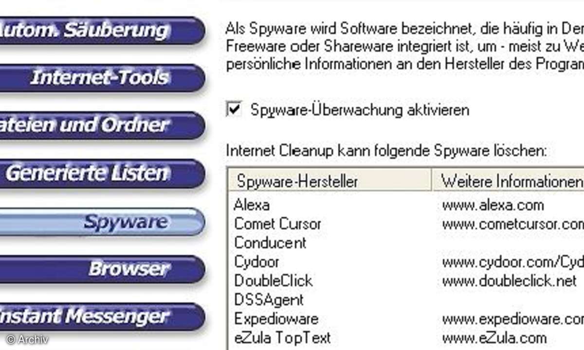 Internettool: Internet Cleanup