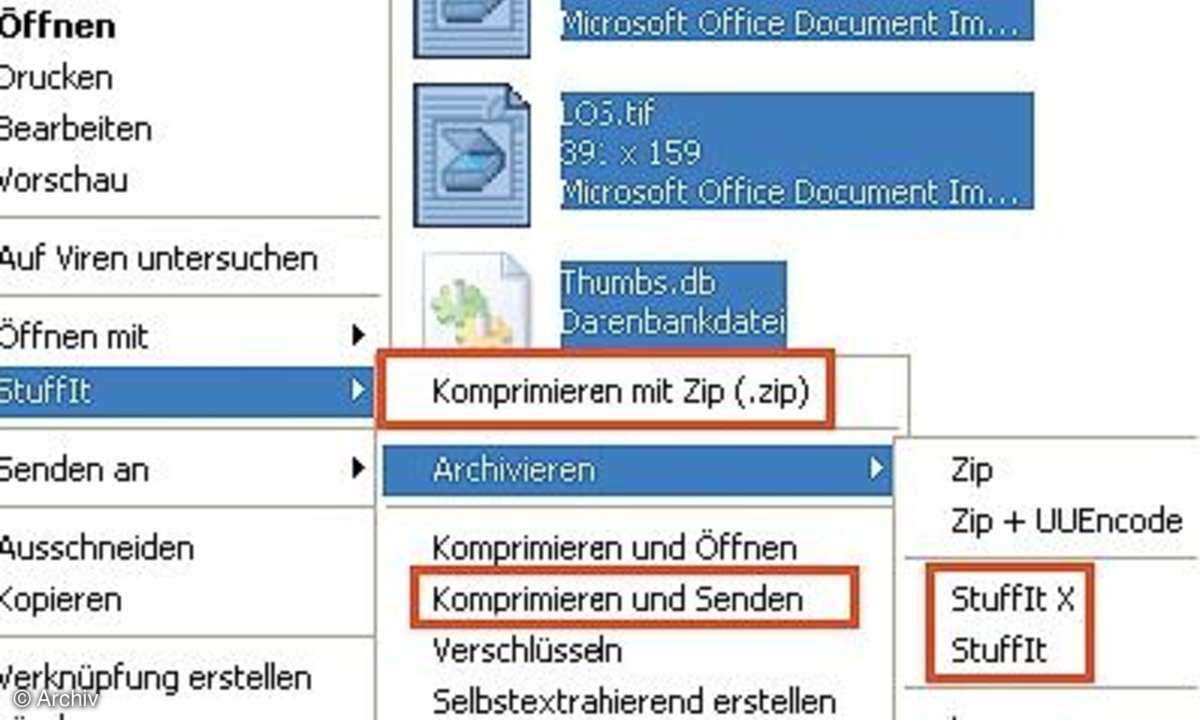 Zip-Programm StuffIt