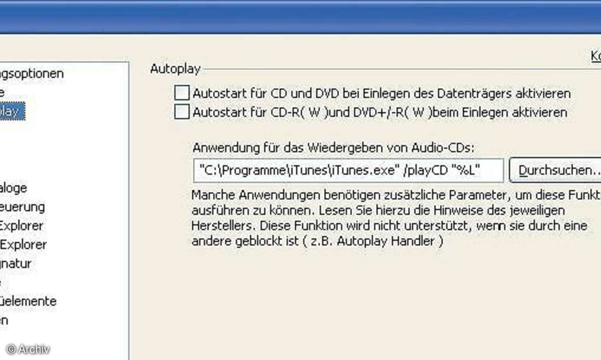 System einfach einstellen