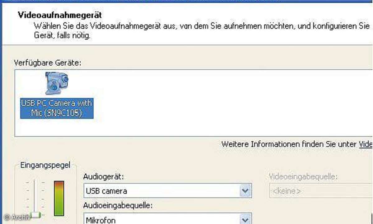 Videotelefonie mit Webcams
