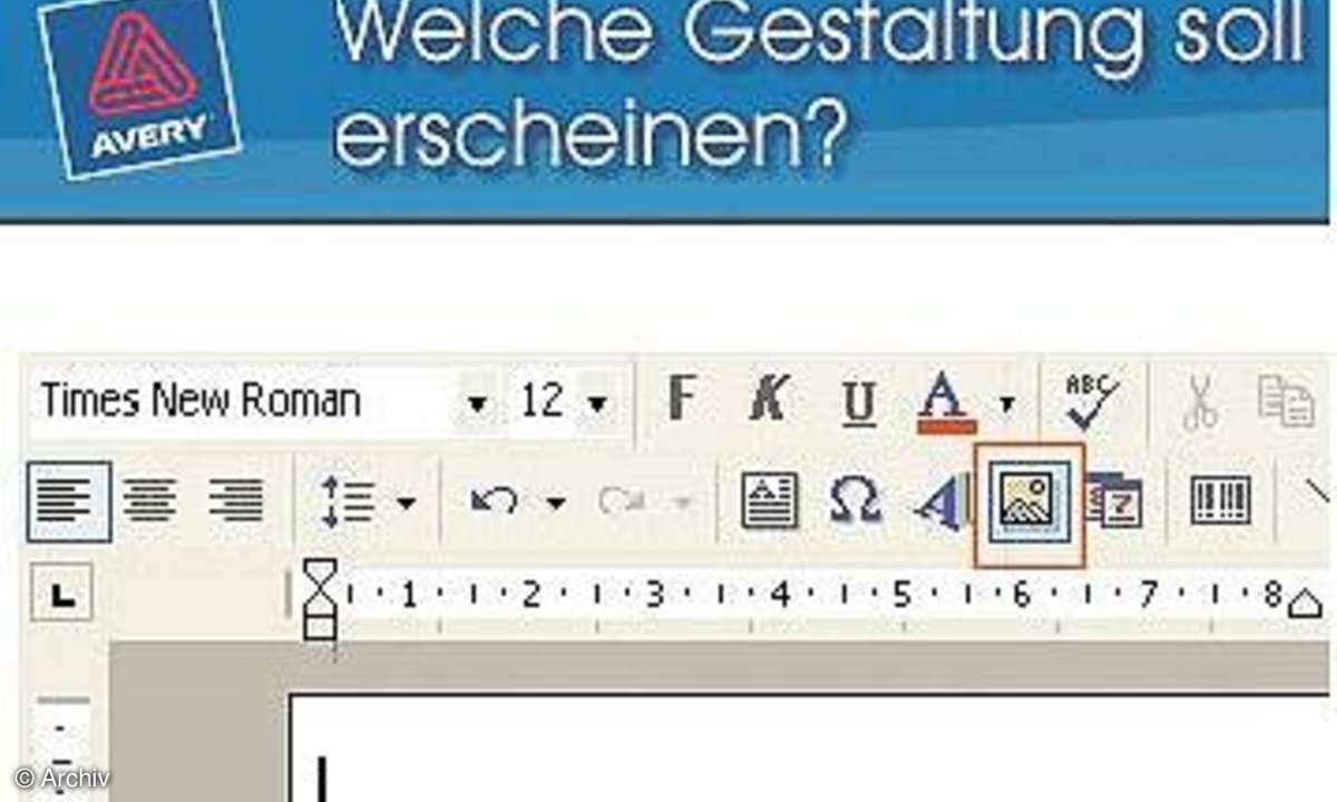 Etiketten in Word
