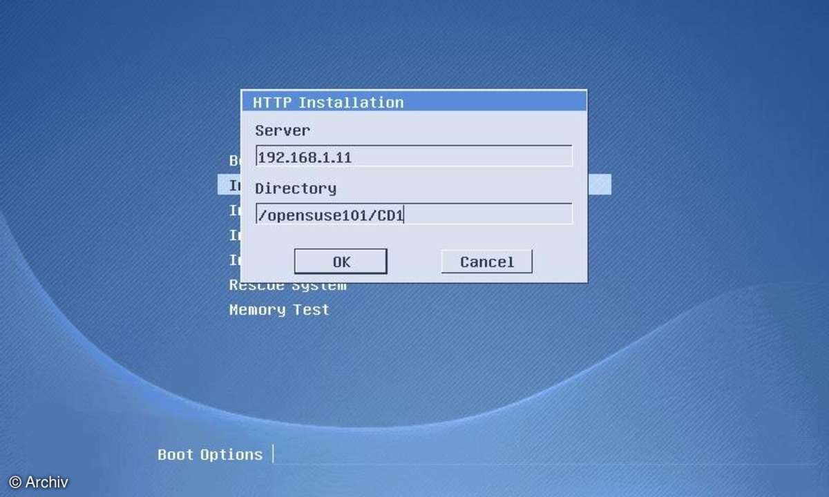 Netwerkinstallation von openSUSE 10.1