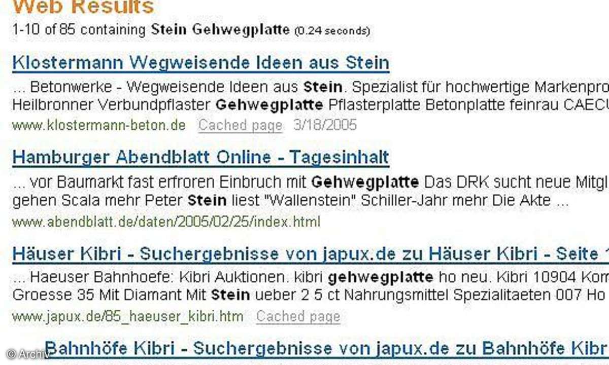 Suchdienste und Suchtipps fürs Netz