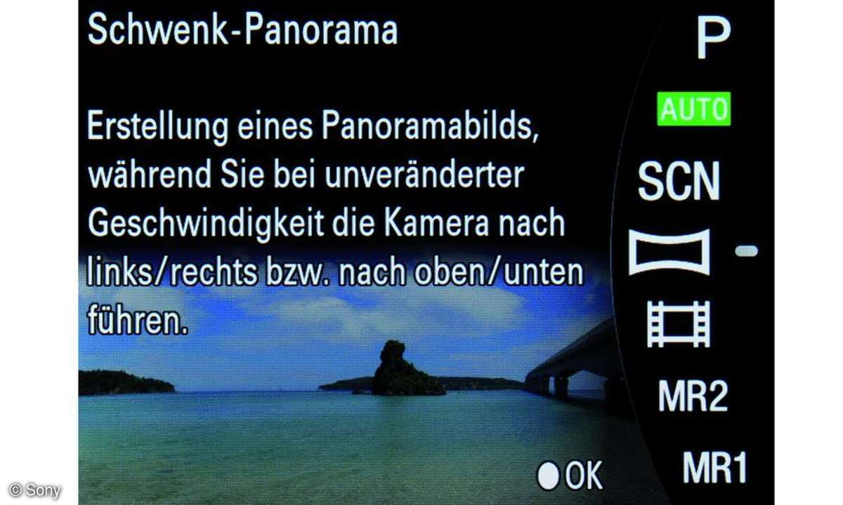 Sony Alpha 7R, Aufnahmeprogramm