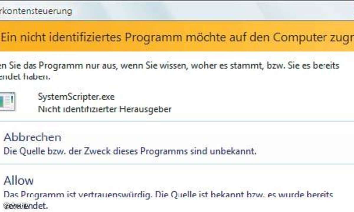 Benutzerkonten und andere neue Features